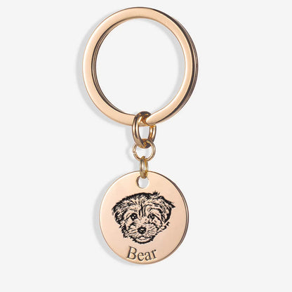 Pet Face Keychain